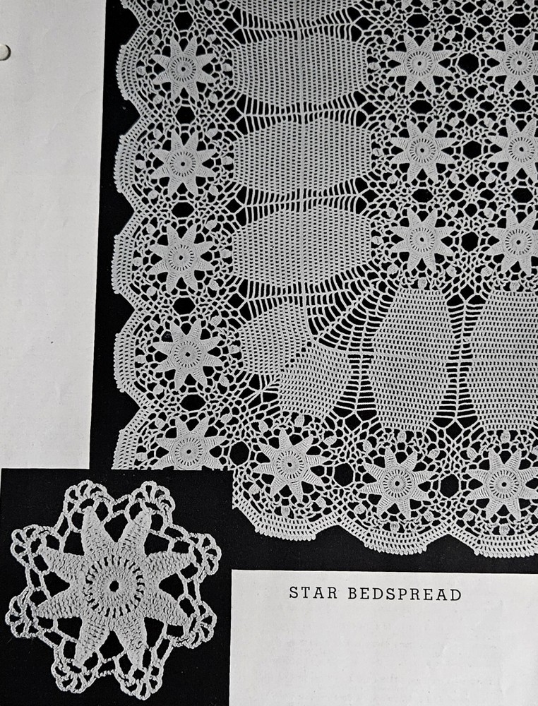 BEDSPREAD Tablecloth NOVELTY CROCHET PATTERNS LILY 102