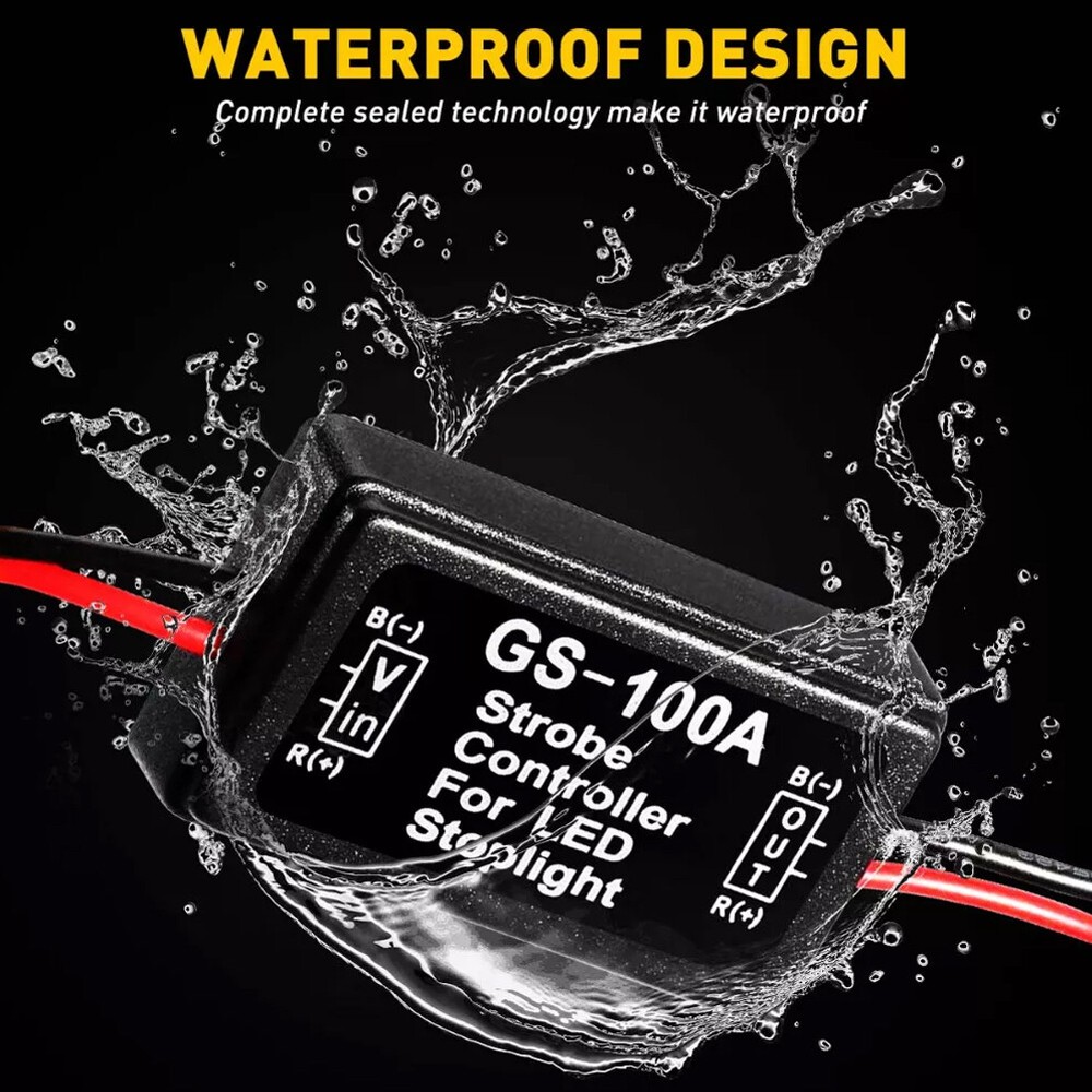 4 PCS Flash Strobe Controller Box Flasher Module for LED Brake Tail Stop Light