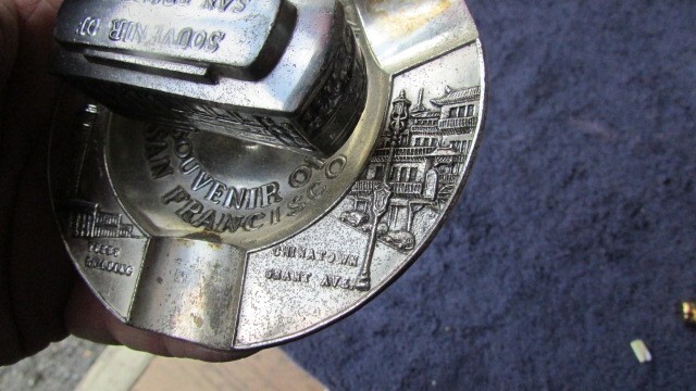 Vintage San Francisco Cable Car Ashtray