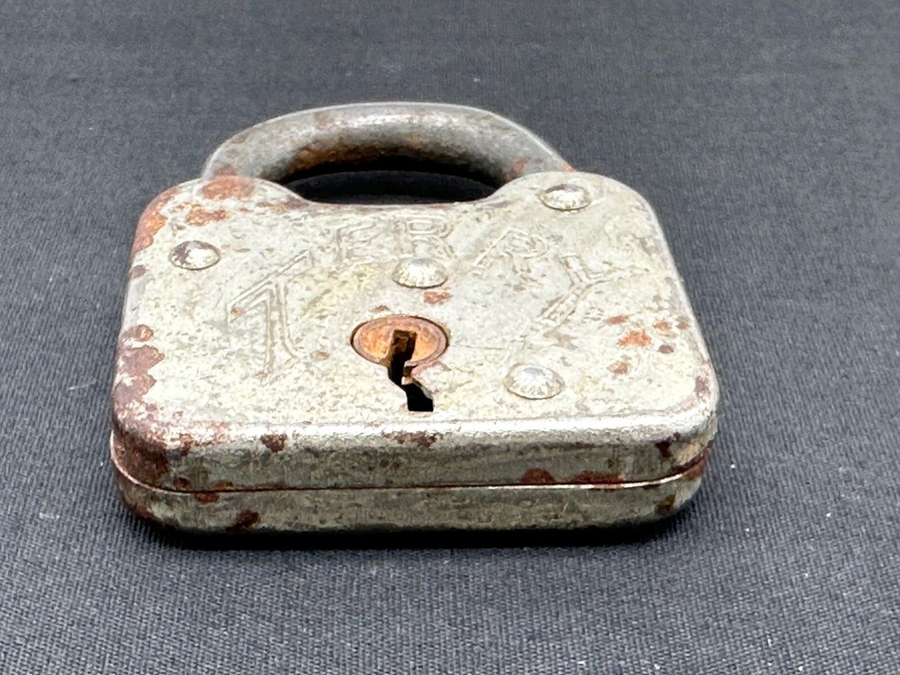 Vintage Terry Padlock Lock with Key USA