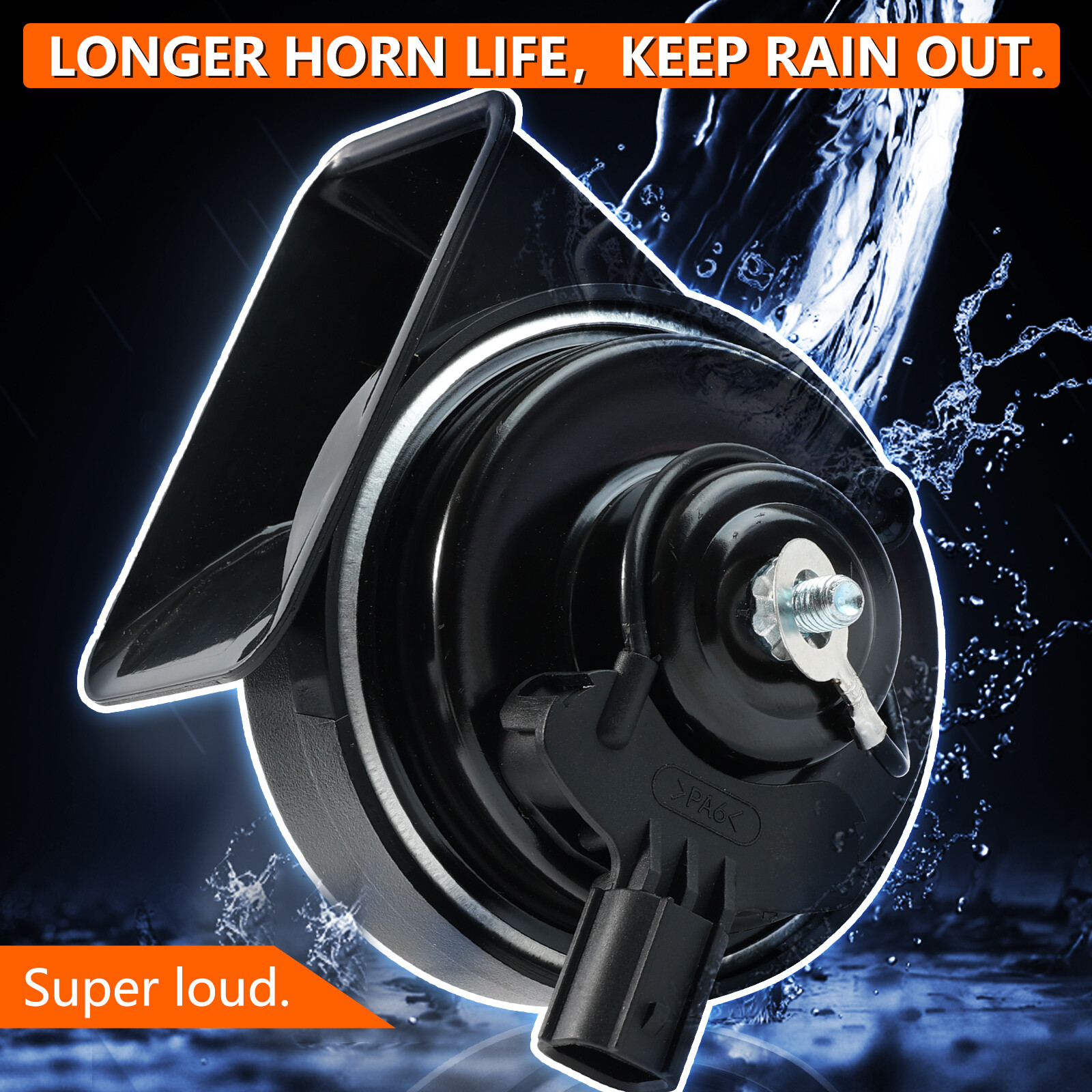 2 x 12V 125db Pair Loud Twin Tone Snail Horn For Honda Accord CR-V Civic Odyssey