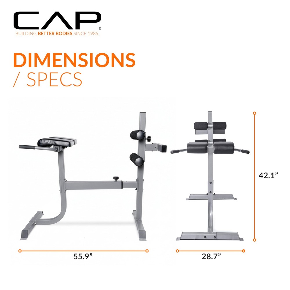 CAP Strength Roman Chair, Gray