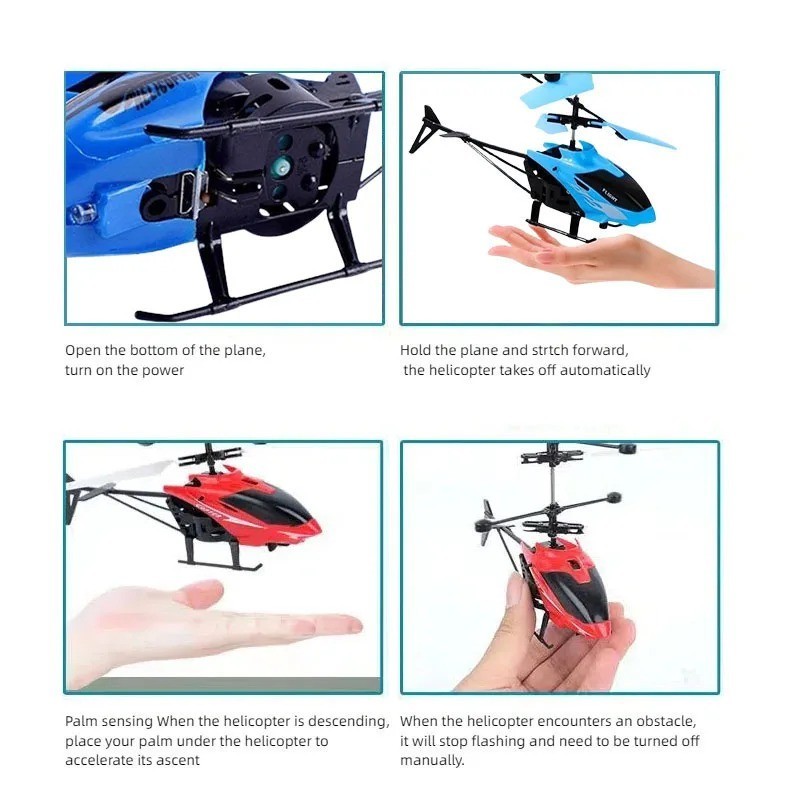 Rechargeable Mini RC Drone Remote Safe Fall-resistant RC Helicopters Drone Child