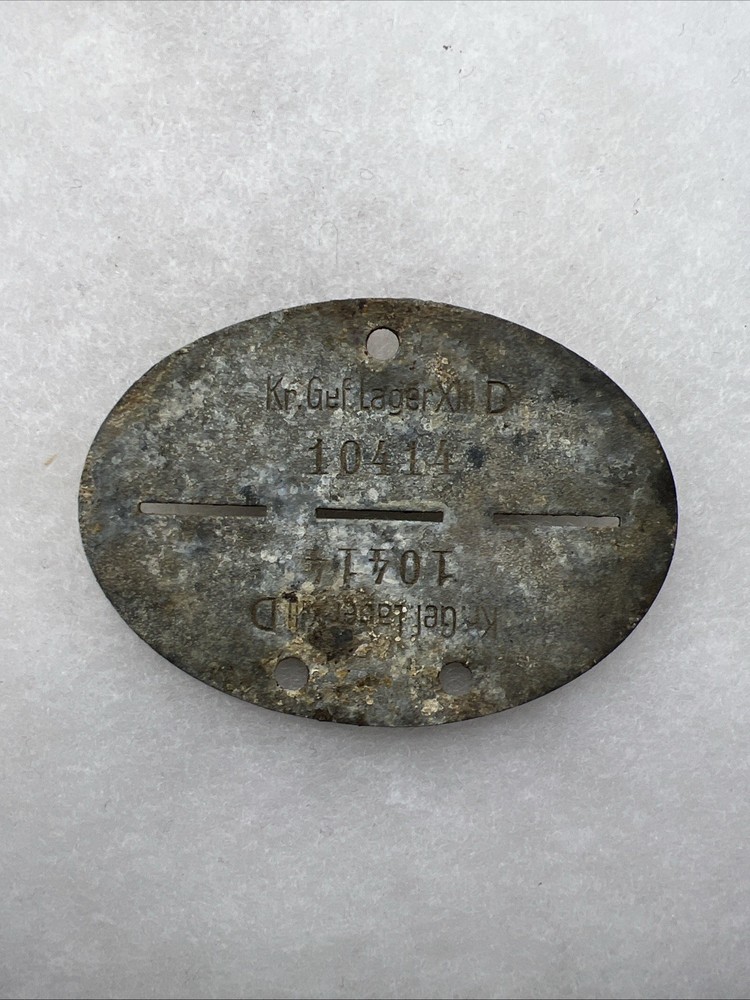 WW2 German Prisoner Of War POW Tag US Early Style (CC904