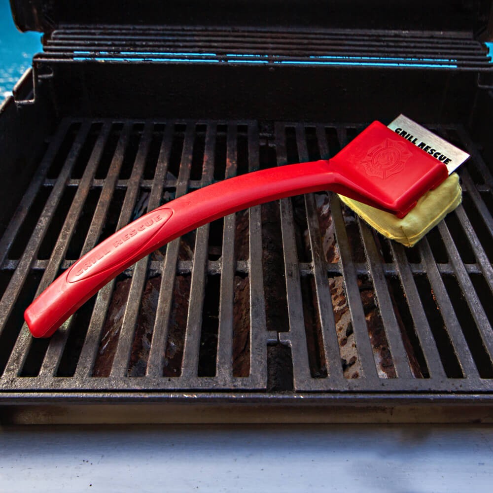 Grill Rescue Grill Brush w/ Scraper Head