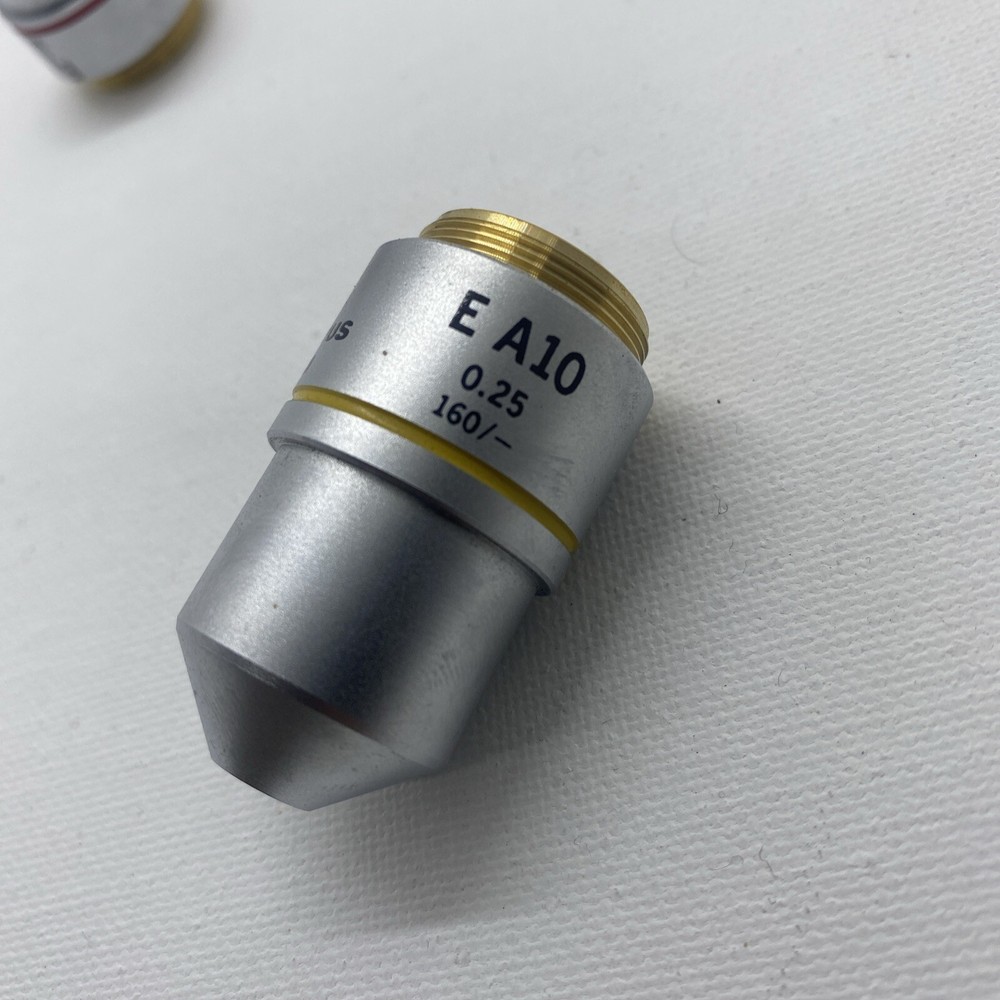 Olympus Microscope Objective Set - E A4, E A10, E A40, E A100 oil