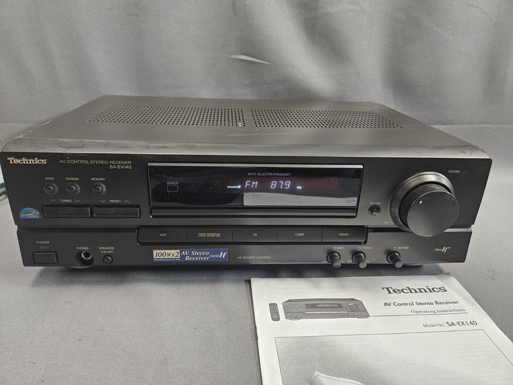 TECHNICS STEREO RECEIVER MODEL SA-EX 140 AM/FM W/ Remote
