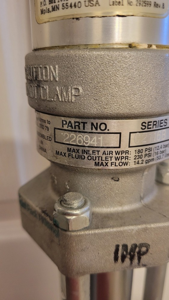 Graco Pump Fast-Flow Label No.292599