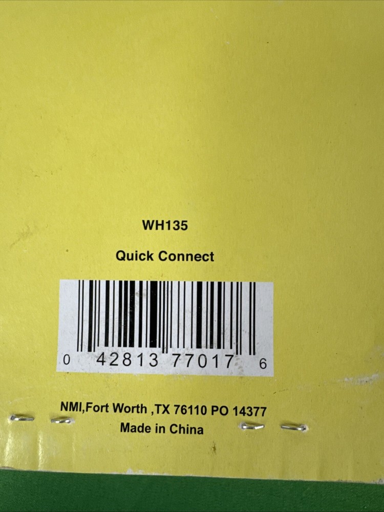 NOS Hydroslide Hydro Slide Quick Connect WH135