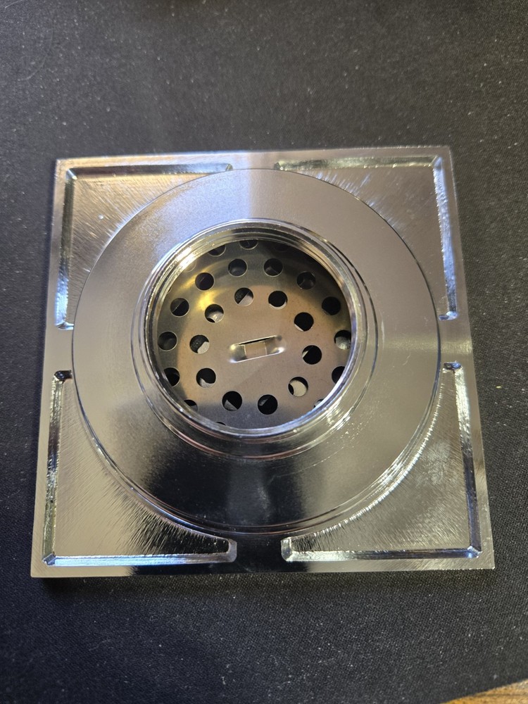 Everbilt Watershield Shower System 4 in. Chrome Drain Grate