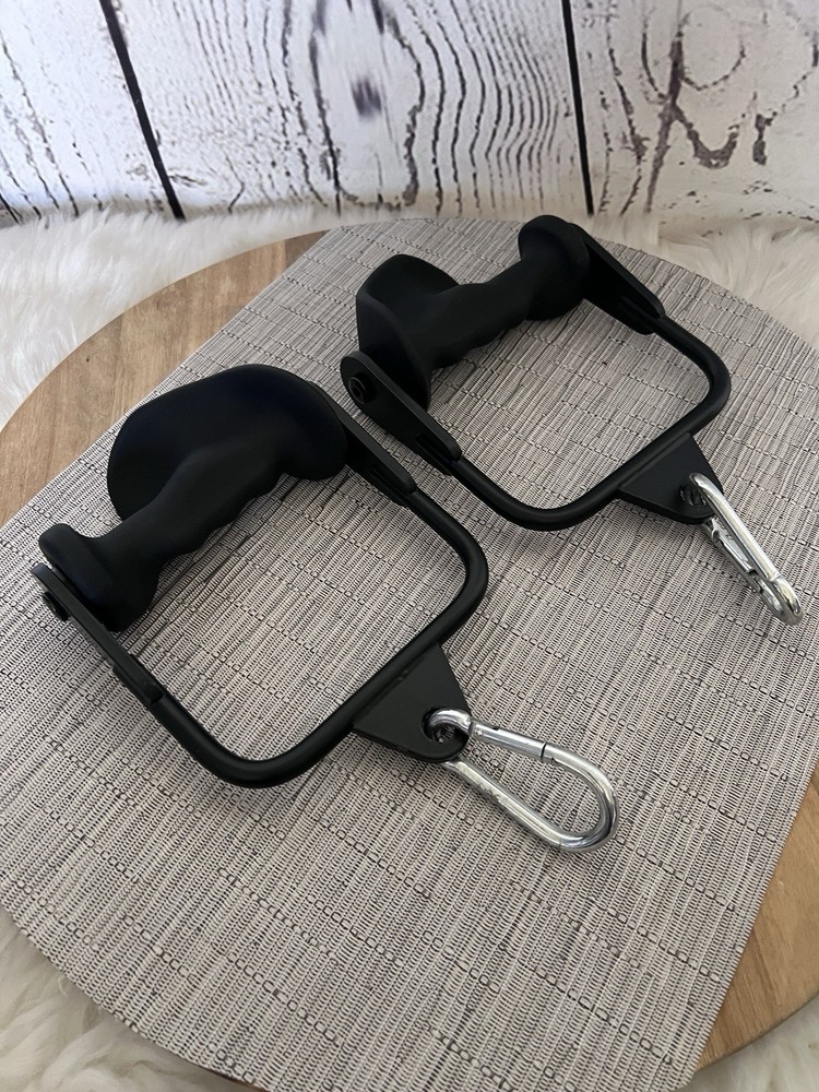 Ergonomic Cable Machine V-Bar / Neutral Grip Handle Attachment (Pair) NEW