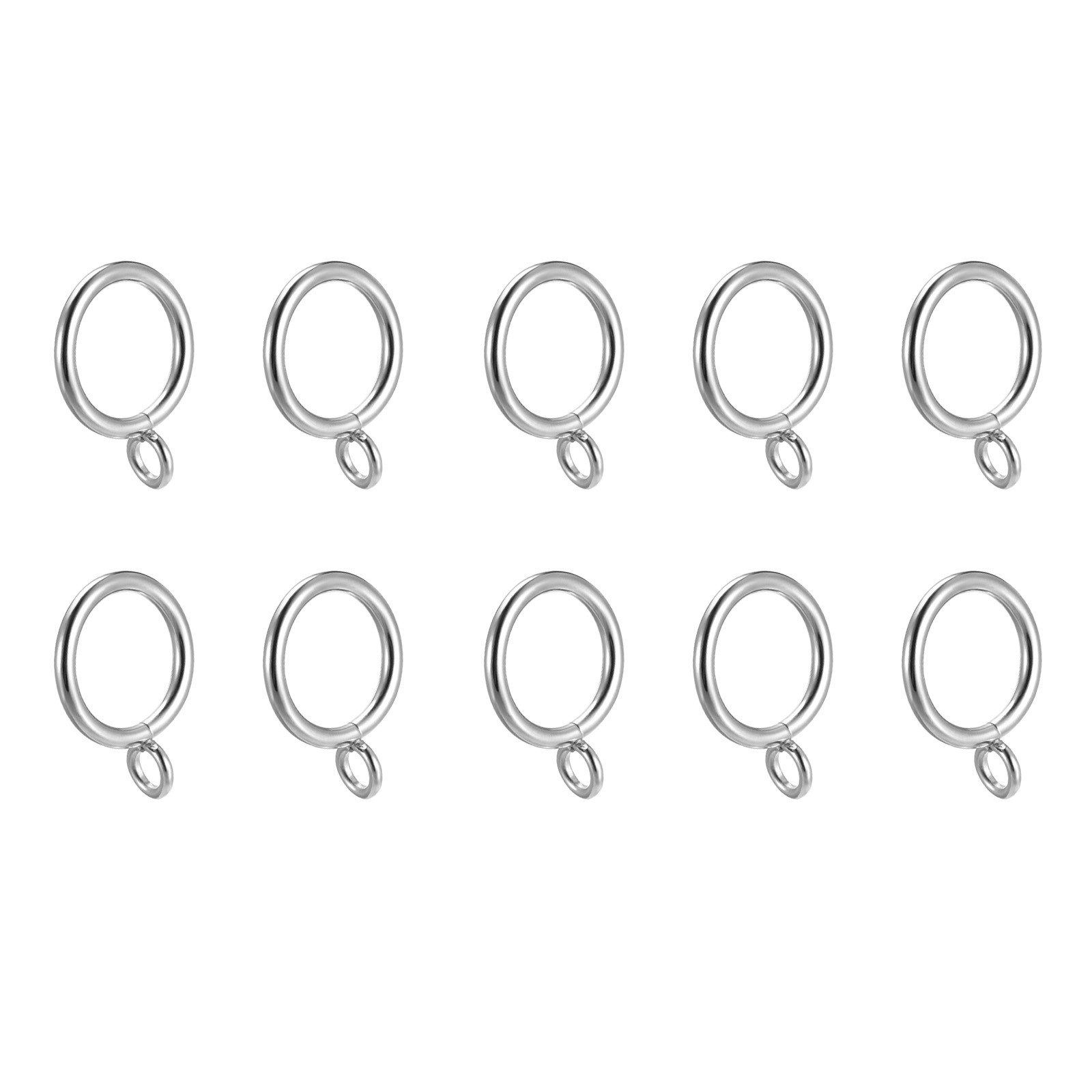 24Pcs Curtain Rings 1 Inch Metal Drapery Hanging Ring with Eyelets
