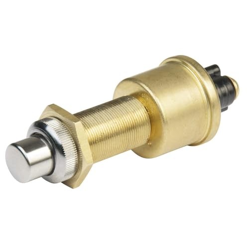 1001504 SPST Heavy-Duty Push Button Switch, 2 Position - Off/(On)