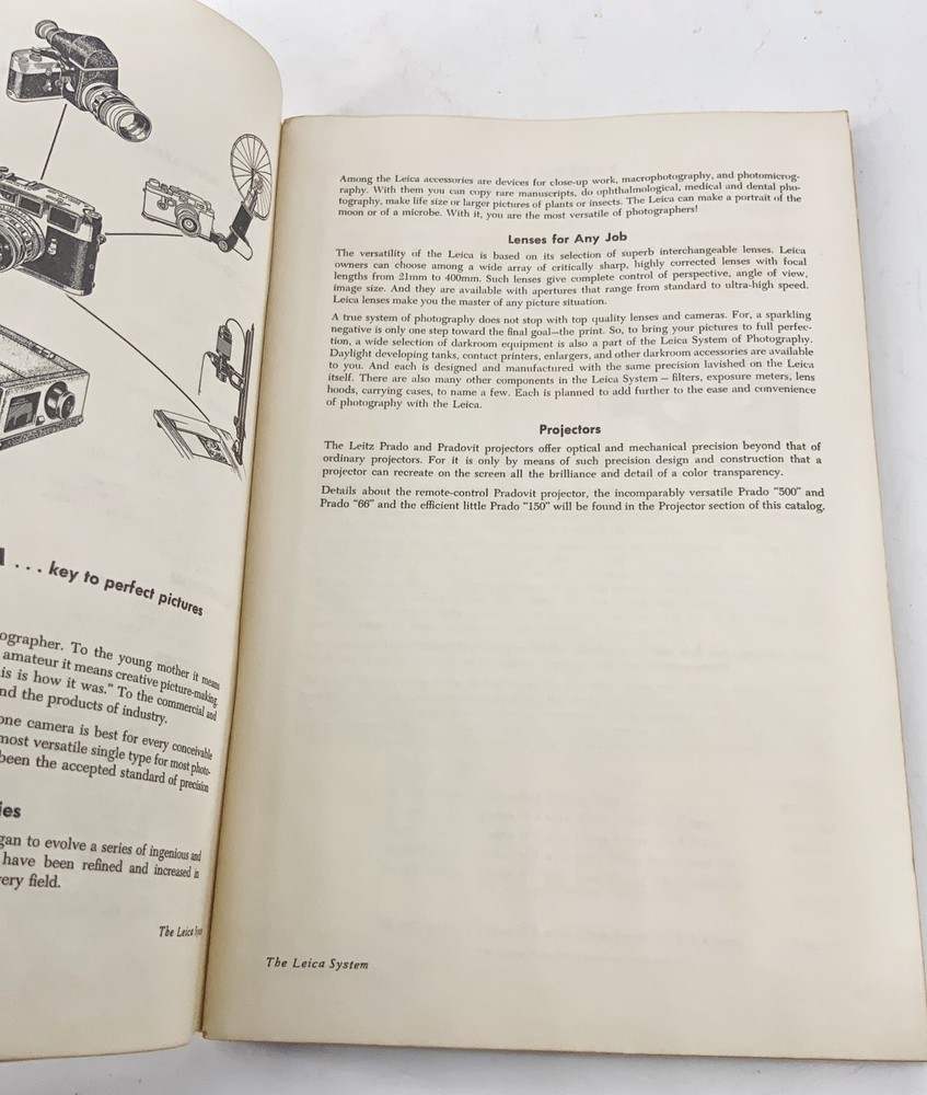 1961 Vintage Leica camera catalog no. 36 E. Leitz inc.