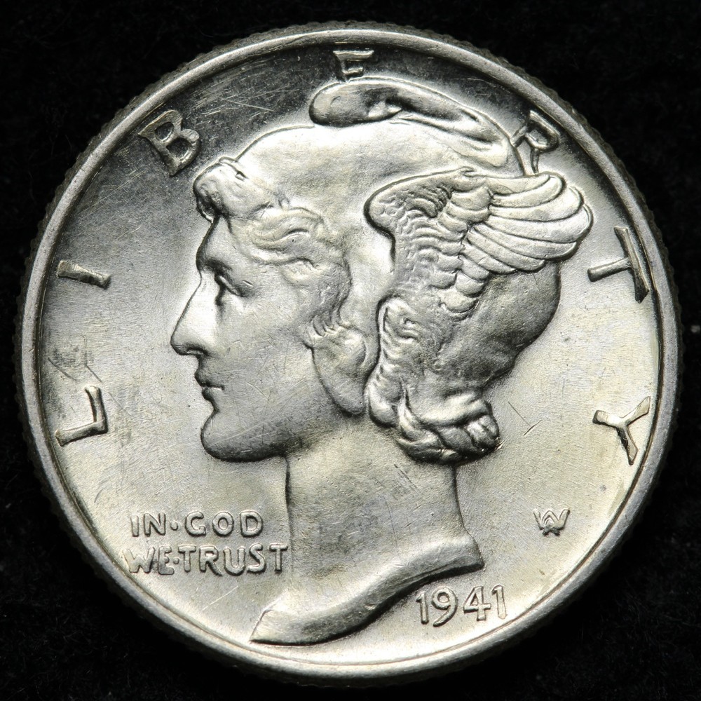 1941 Mercury Silver Dime BU *UNCIRCULATED* MS E249 KZF