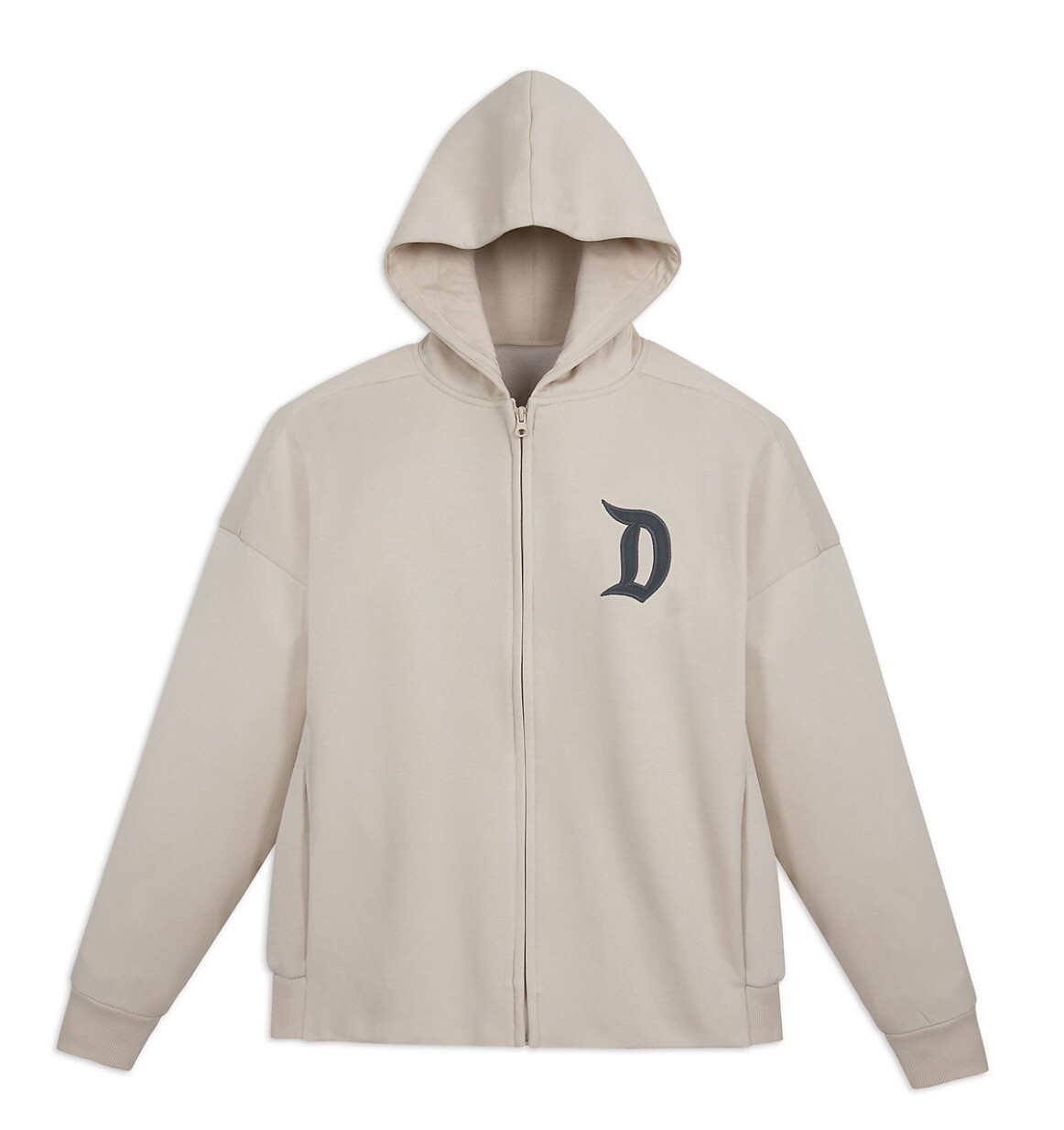 🔥Disney Parks - DISNEYLAND Logo Zip Hoodie - Beige - M💥