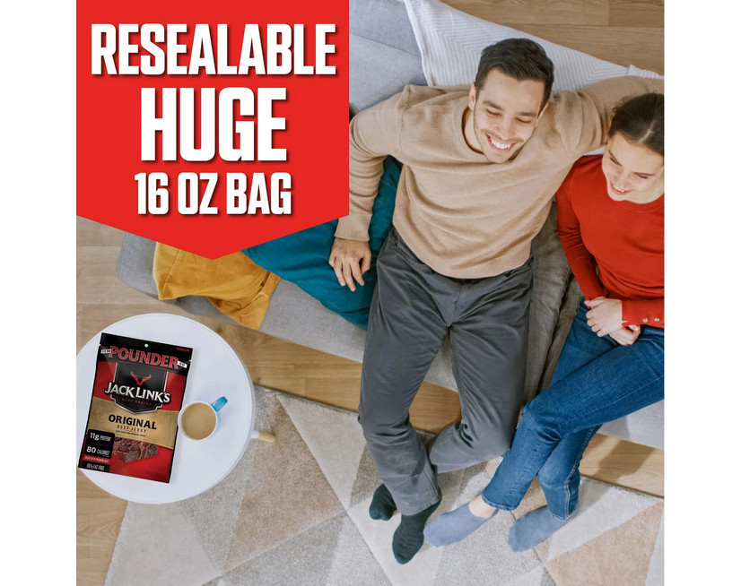 Jack Link's Original Beef Jerky, 16 oz.
