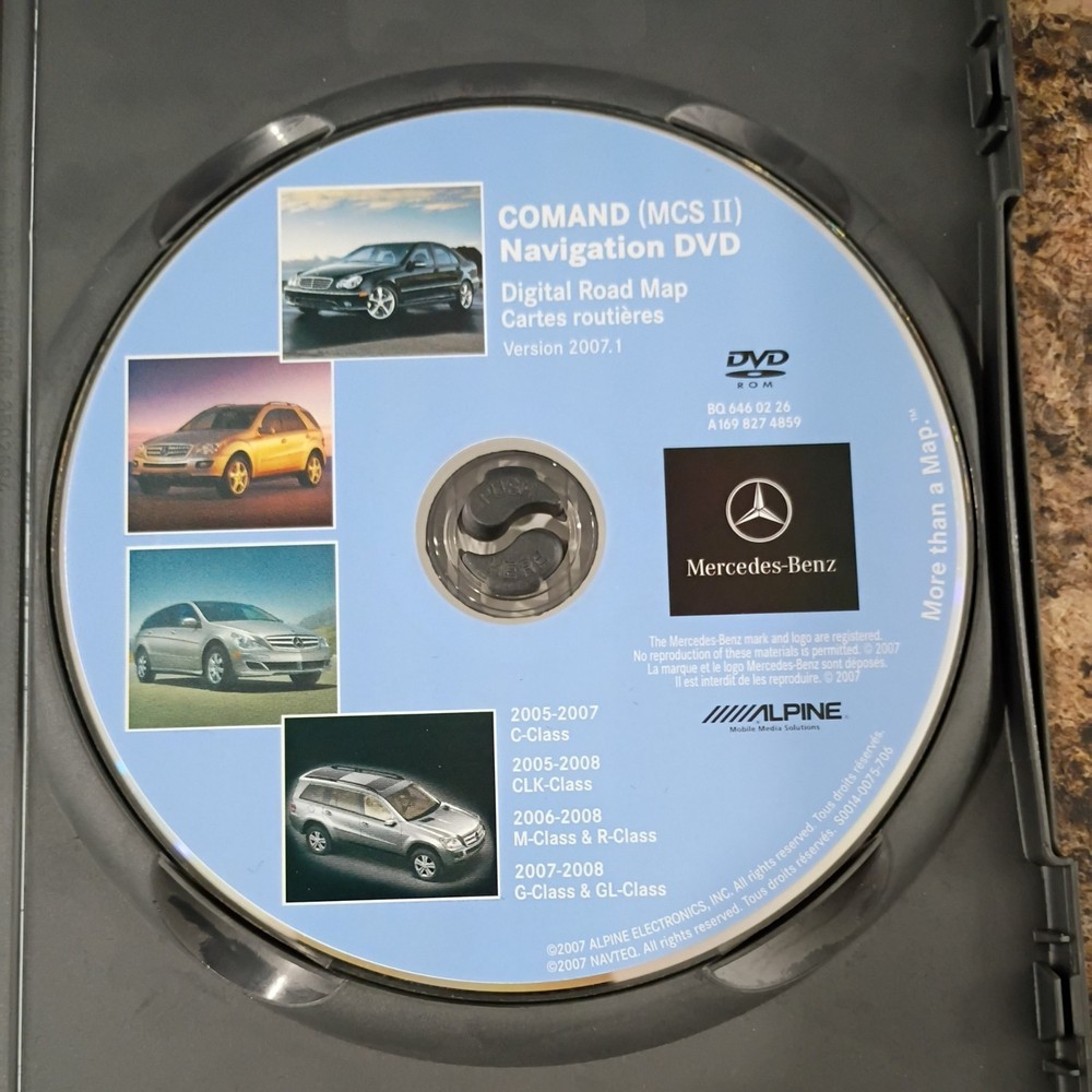 Mercedes Navigation Disc ( See model)