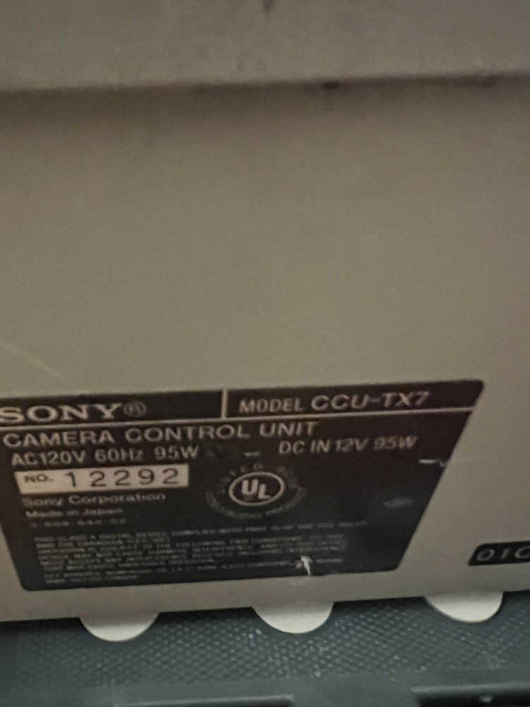 Sony Camera Control Unit CCU-TX7 With Remote RCP-TX7