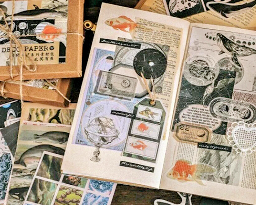 " 10 POUND LOT" Ephemera- 400+ pages- mixed media, old & new, Estate finds.#PC18