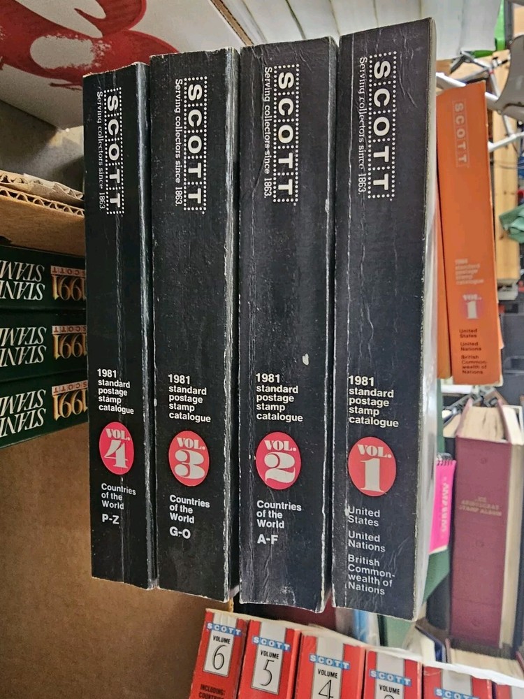 1981 Scott Postage Stamp Catalogue 4 Volume Set