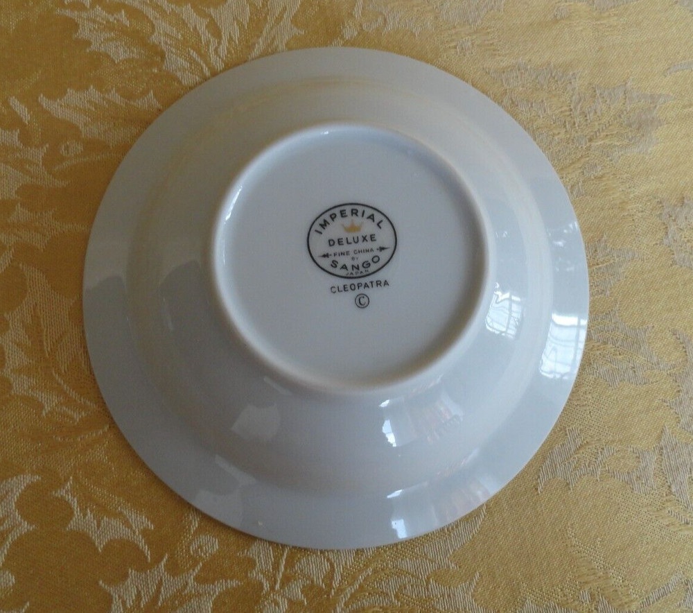 7Pcs Imperial Deluxe Sango Fine China Cleopatra Pattern Dinner Place Setting