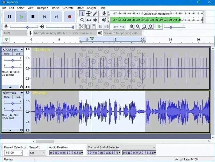 Audacity 2026 Software, Professional Audio Music Editing Recording, Podcasting