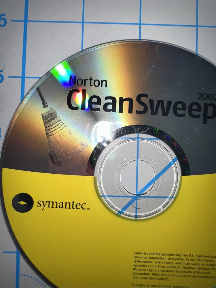 Symantec Norton CleanSweep 2002 For Windows Computer Pc Disc Only