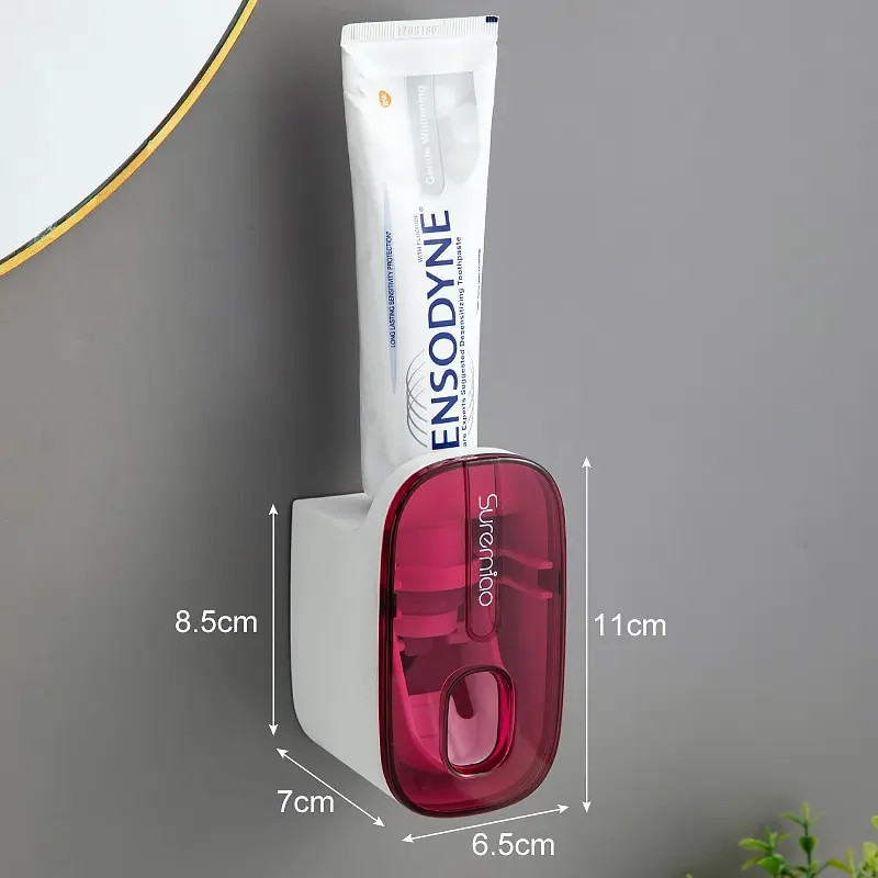 1 PCS Automatic Toothpaste Dispenser Bathroom Accessories Wall Mount Lazy Toothp