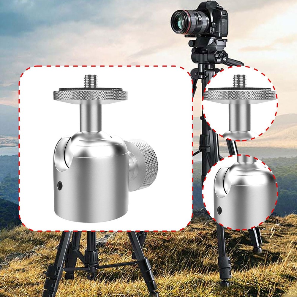 Mini Ball Head Tripod Mount 1/4" Screw