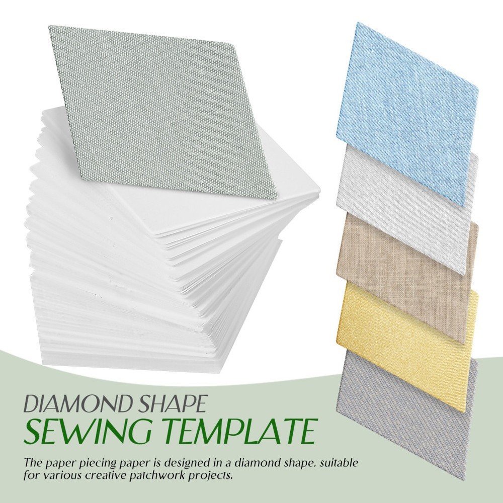300 Pcs Sewing Templates for Quilting Foundation Paper Piecing Patchwork