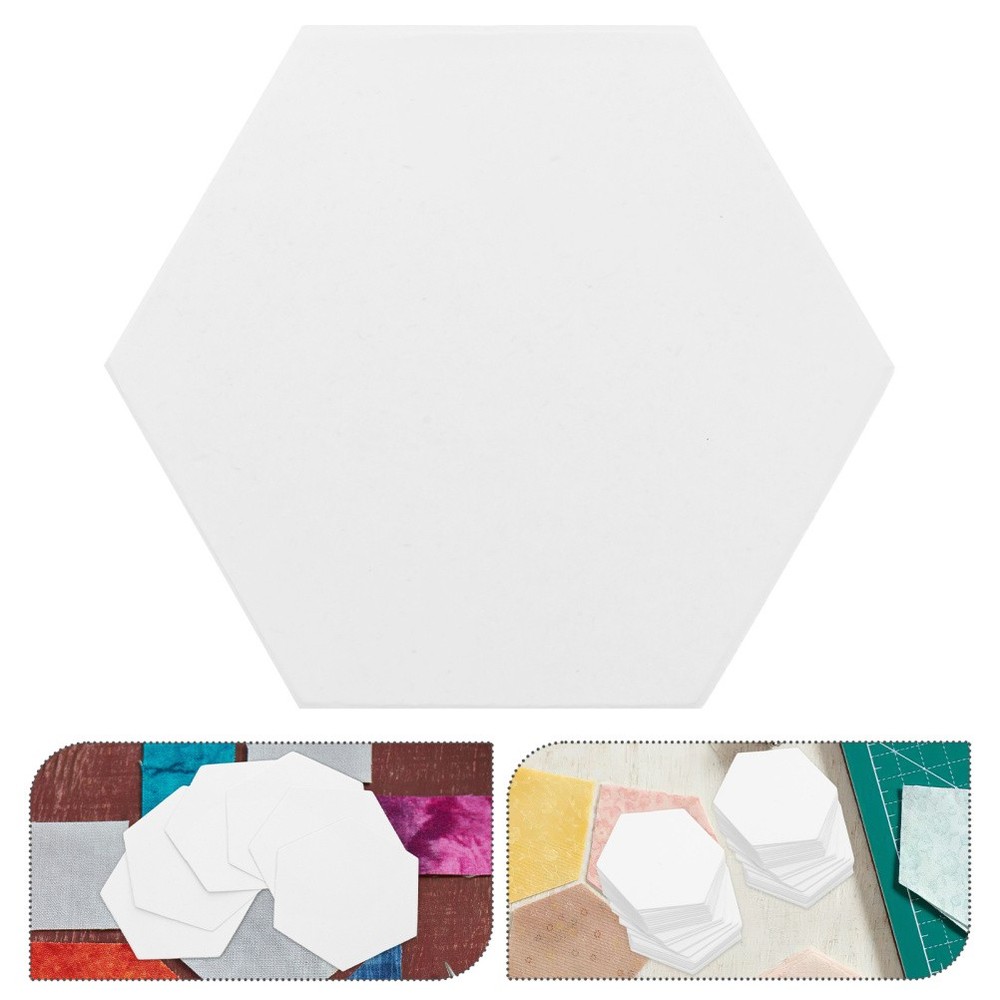 500 Pcs Hexagon Paper Templates Piecing Shapes Quilting for Patchwork