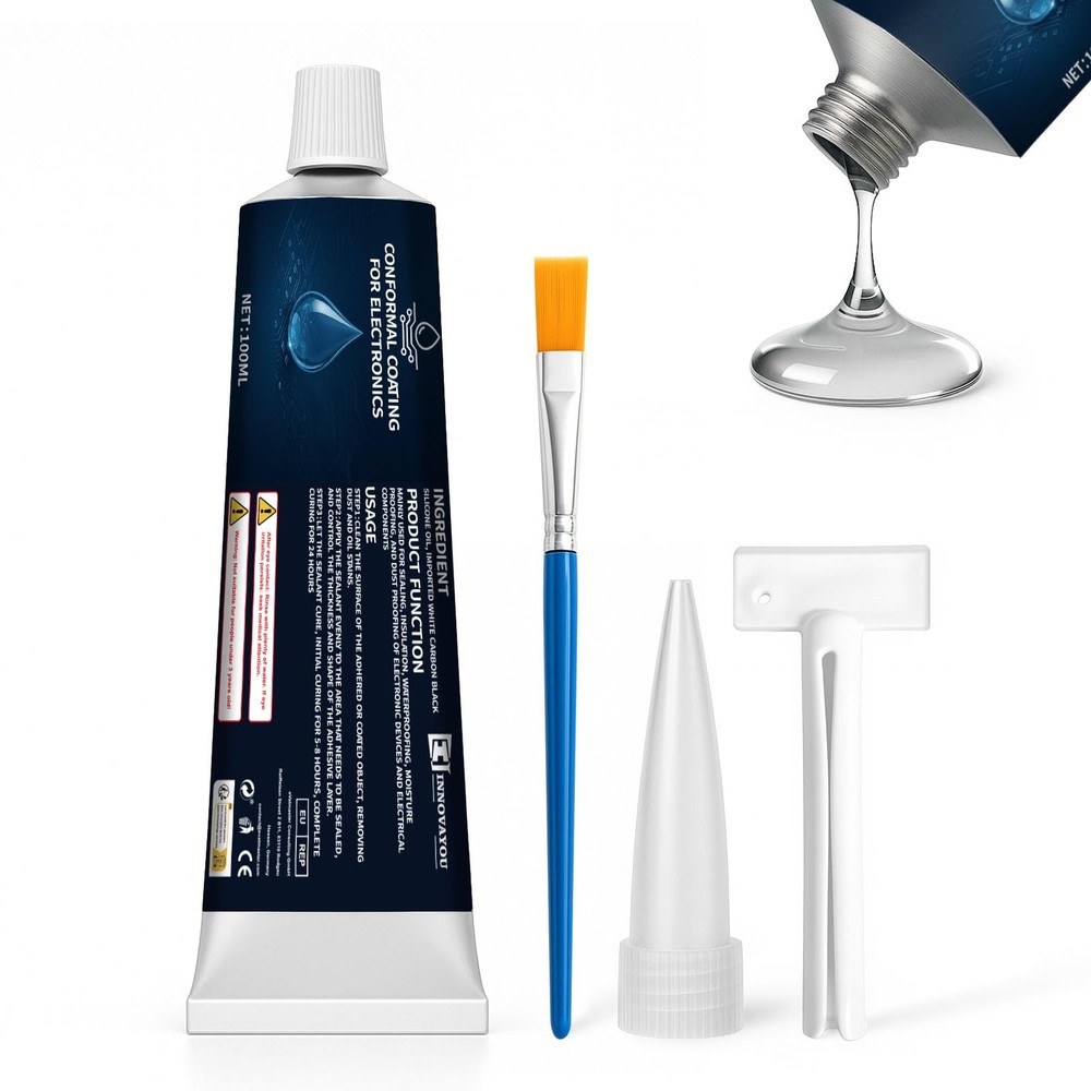 1DFAUL 100ml Conformal Coating for Electronics, Silicone Transparent