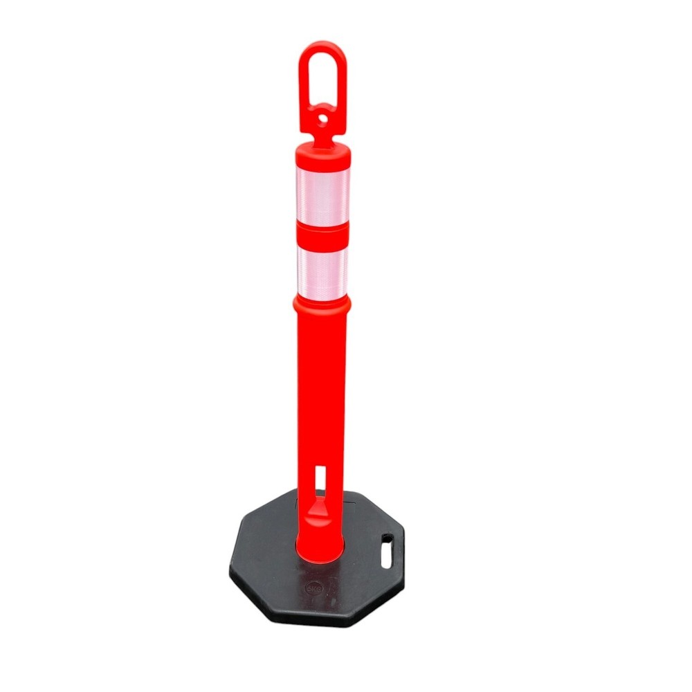Sandbaggy 46" Plastic Traffic Delineator Post - Reflective (Orange)