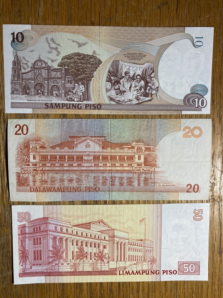Set of Banknotes from the Philippines 1999