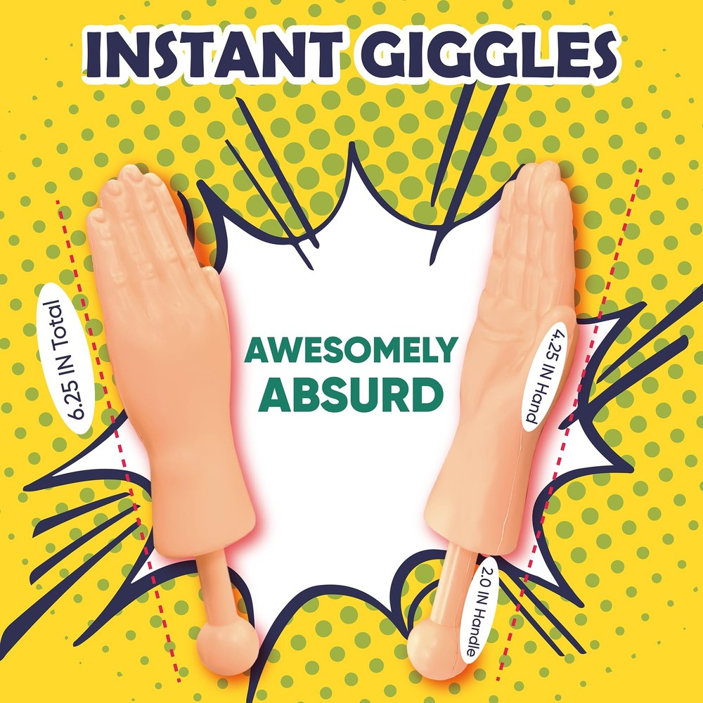 DR DINGUS Tiny Hands 1 Pair - Original Mini Little Hand Stick Puppet - Make -