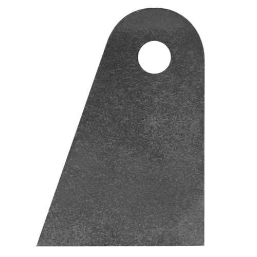 4 Pack Offset Weld-On Tabs, 4-7/8" Height, 5/8" Bolt Hole, Flat Chassis