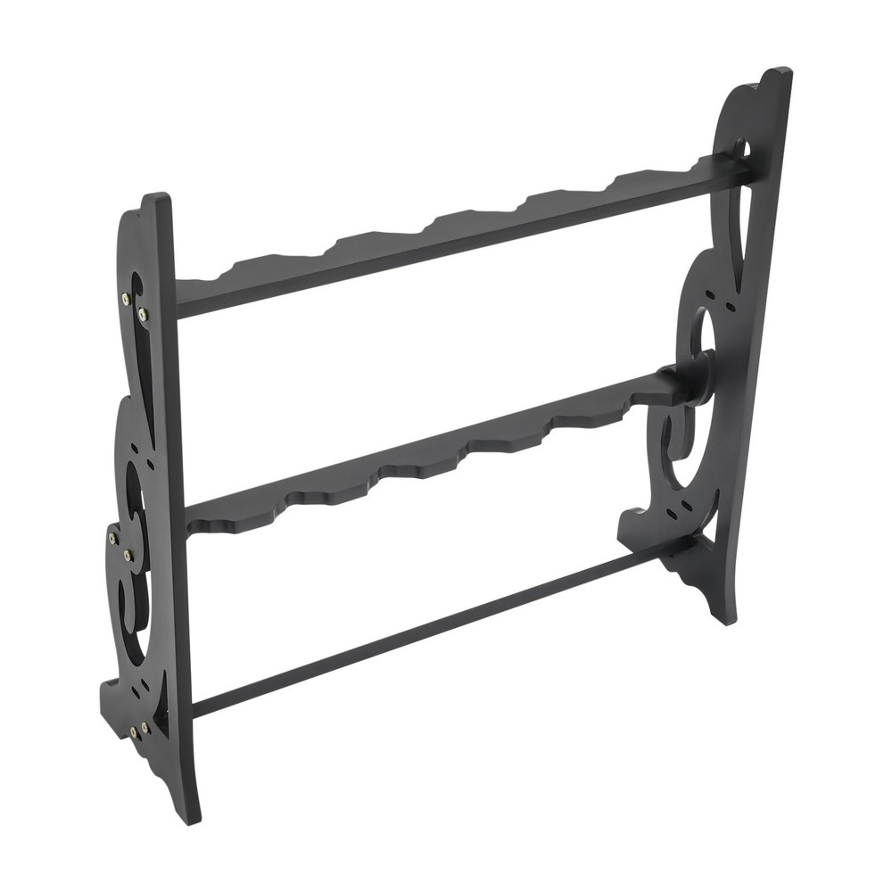 6 Hole Vertical Sword Sword Display Stand Adjustable Large Floor Sword Holder