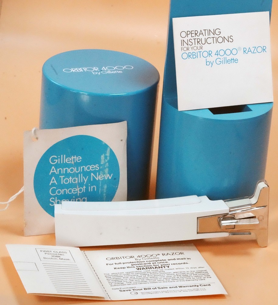 Rare Gillette 1968 Orbitor safety razor