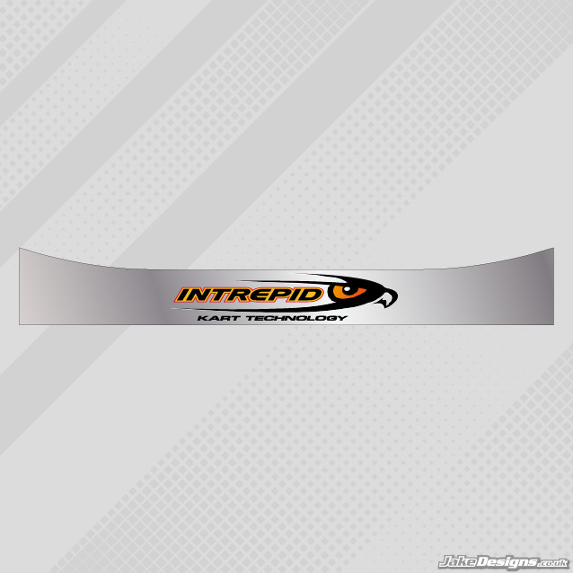 INTREPID STYLE HELMET VISOR STICKER/STRIP - KARTING