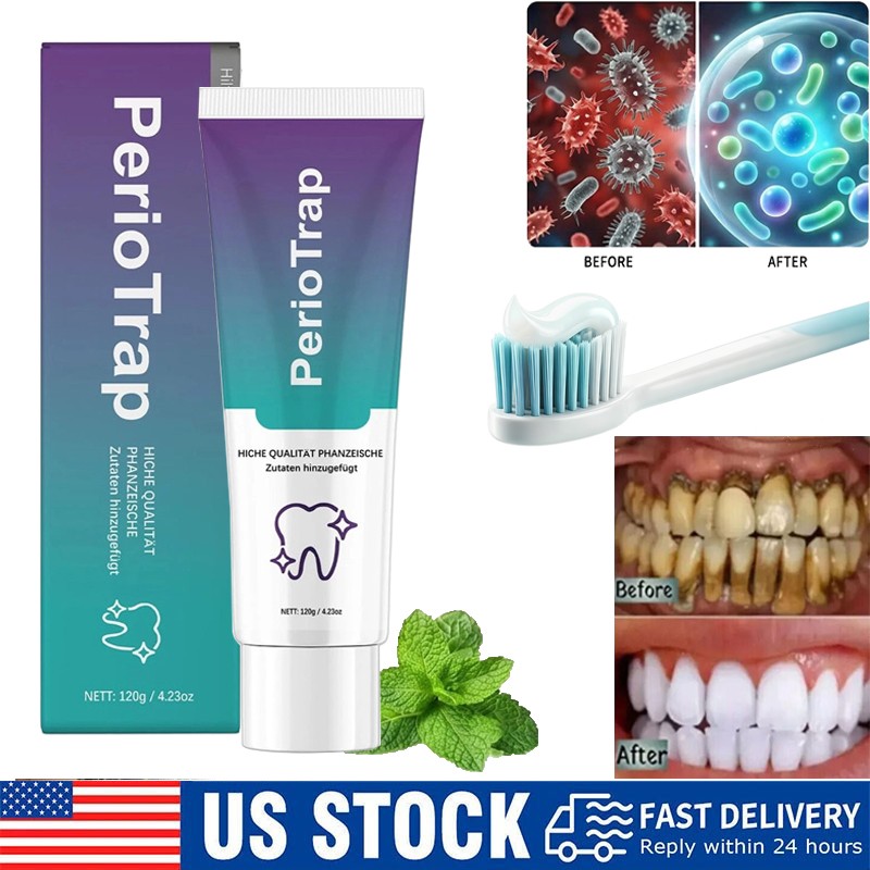 1-5PCS PerioTrap Mint Flavor Gum Toothpaste Cleaning Toothpaste Sensitive Teeth