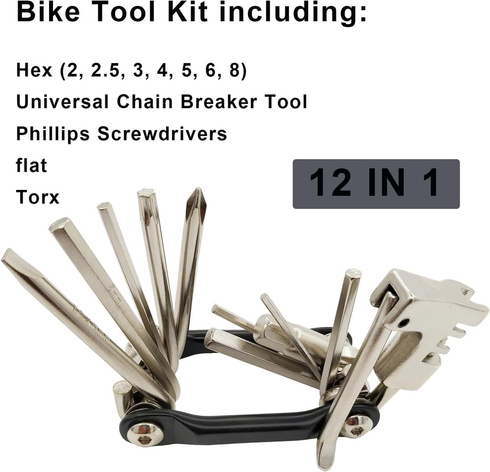 Bike Chain Tool, Ultimate Multitool Kit - Lightweight MINI, Black