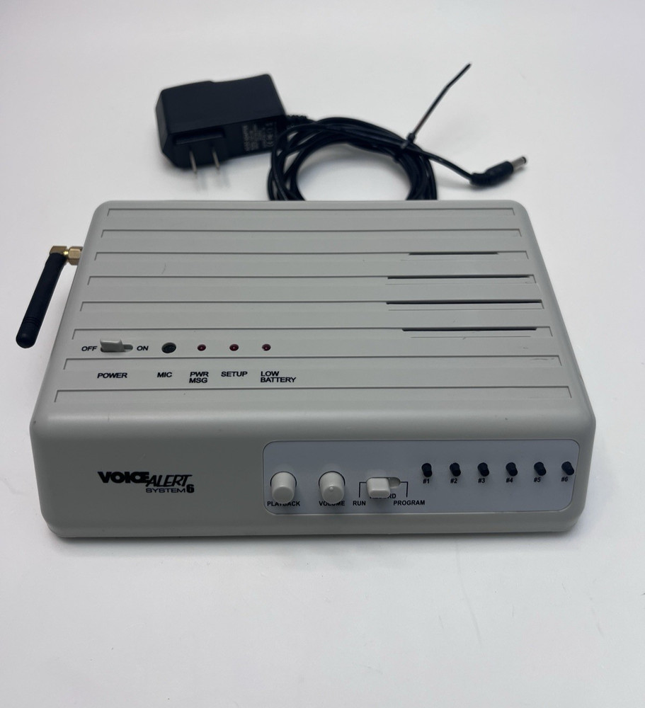 Voice Alert System 6 Wireless Annunciator System VA-6000S Receiver Only