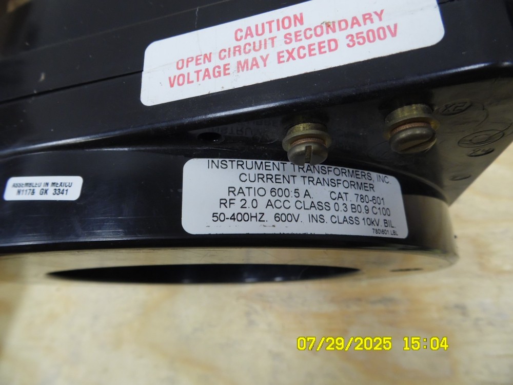 INSTRUMENT TRANSFORMER 780-601