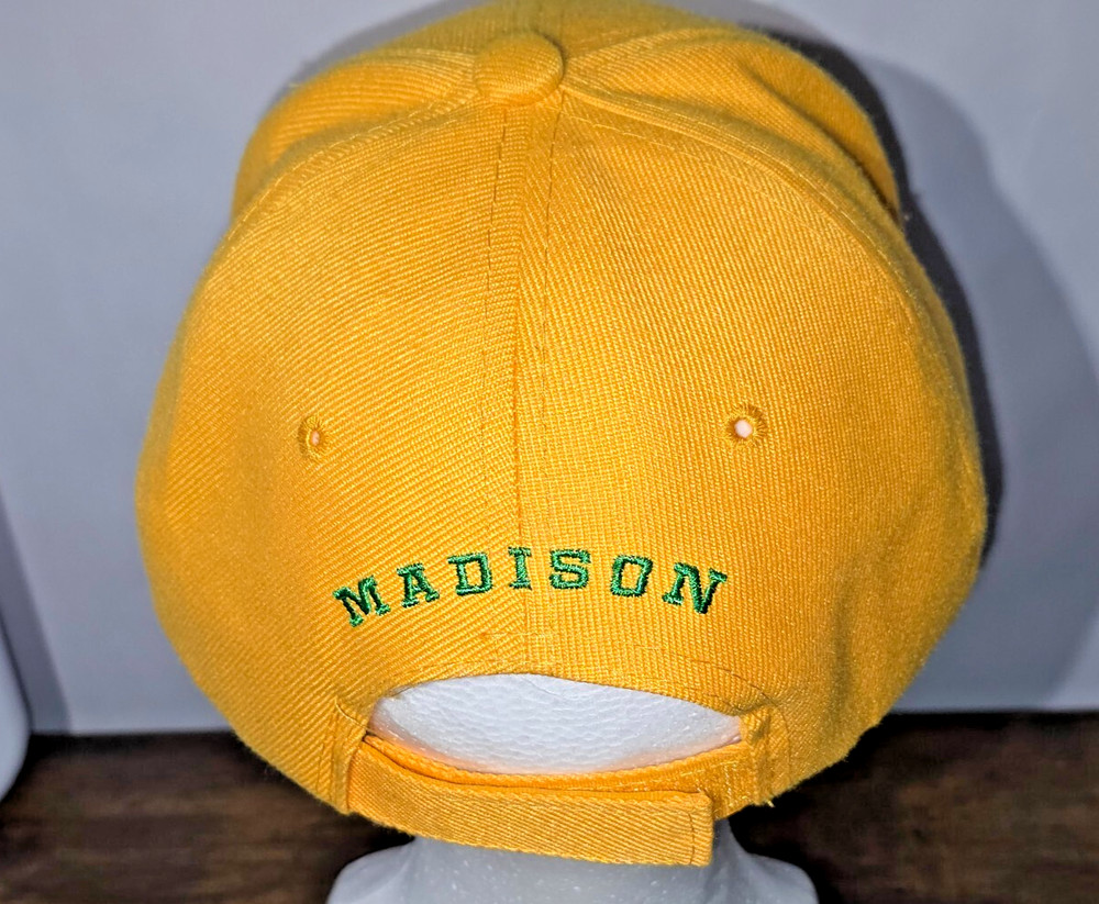 Madison Mallards Baseball Hat Cap Big Top Yellow Adjustable