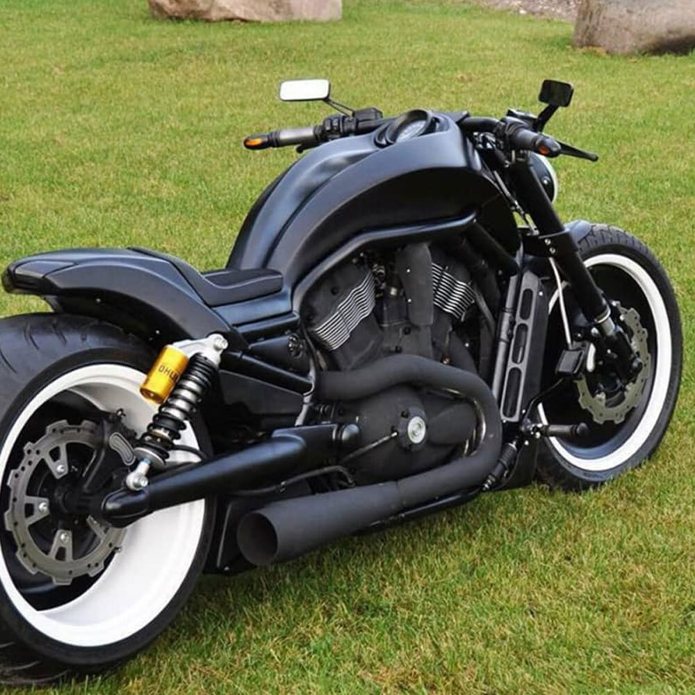 Rectangle Motorcycle Rearview Mirror for Harley Cruiser Bobber Chopper Softail