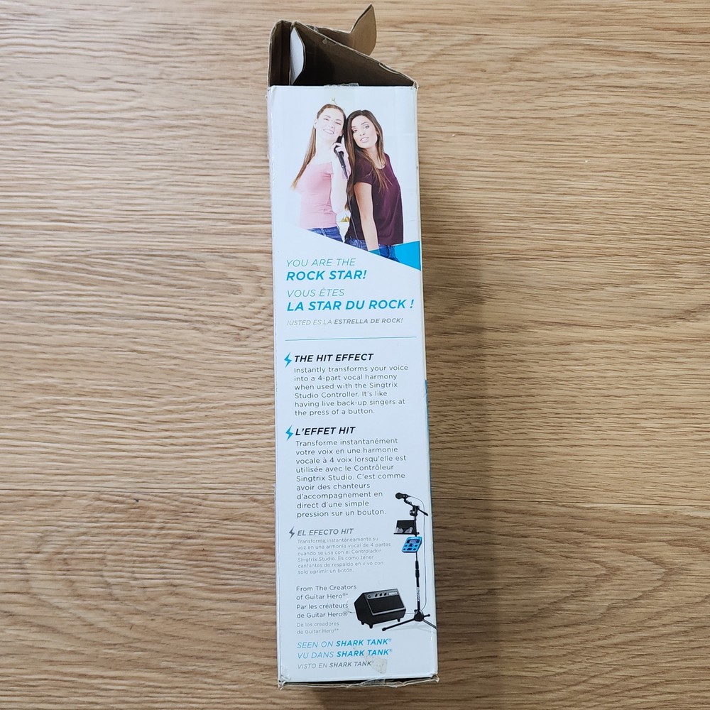 Professional Karaoke Machine Microphone with Hit Button to Activate Effects