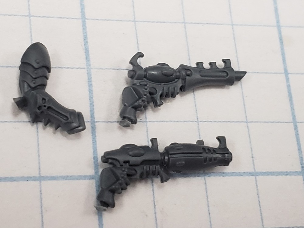Warhammer 40k Drukhari Bits Archon Commander Blast & Splinter Pistol Set #14