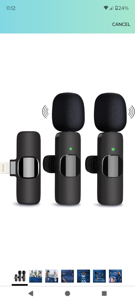 Wireless Lavalier Microphone For iPhone