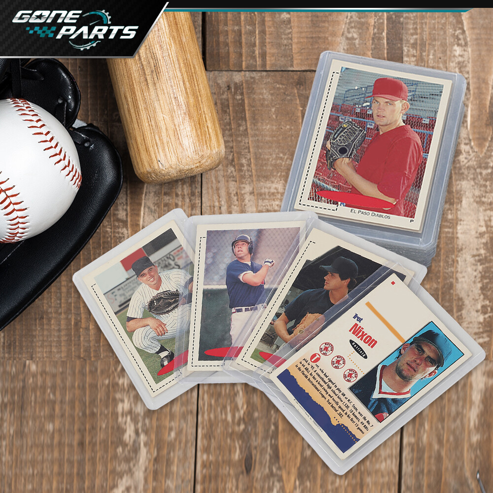 Hard Plastic Clear Case Holder 25Pcs 1.7mm Baseball Cards Topload Trading Card